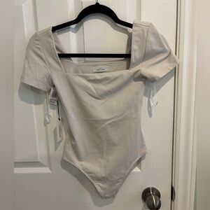 Babaton Contour Square Neck Cream Bodysuit